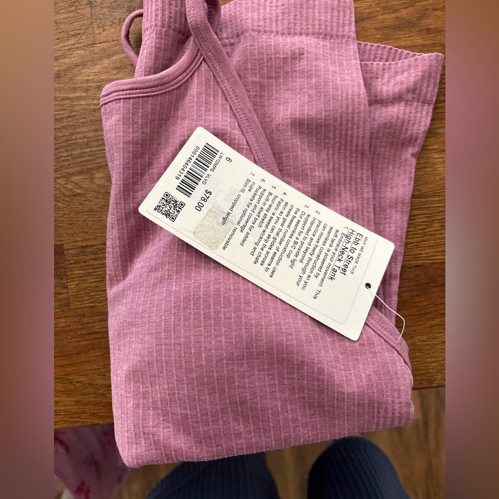 Lululemon ebb to street high neck tank